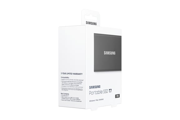 SSD portatile Samsung T7 1Tb grigio