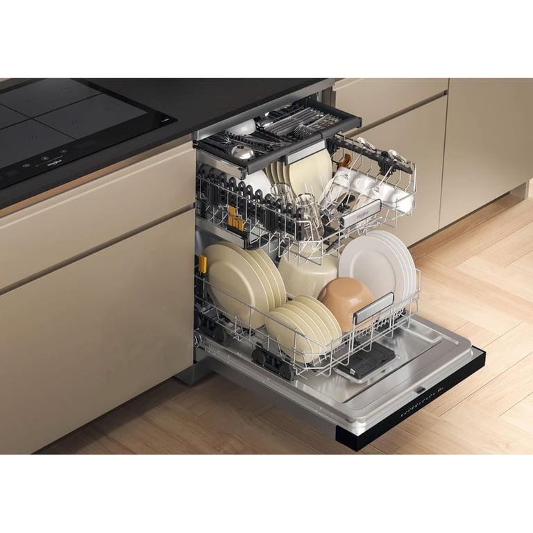 Lave vaisselle WHIRLPOOL W7FHP43X 15 services 10 programmes Acier inoxydable - vue 5