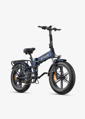 ENGWE Ebike, bicicleta eléctrica plegable de neumáticos anchos de 4.0 x 20” para adultos, batería de 48 V 16 AH hasta 48 km/h, alcance de 120 km, suspensión total para todo terreno