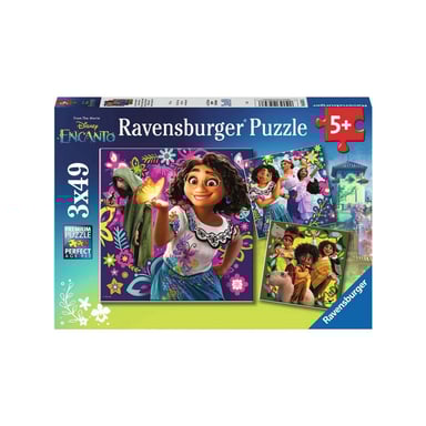 Disney Encanto Puzzle Set - 3 Puzzles de 49 Piezas con Pósters