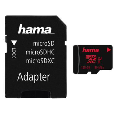 microSDXC 128Gb UHS Speed C3 UHS-I 80Mb/s + adaptador/foto