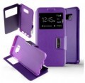 Etui Folio Violet compatible Samsung Galaxy S6 Edge Plus