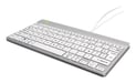 R-Go Tools Teclado ergonómico R-Go Compact Break, teclado compacto con software de pausa, AZERTY (FR), cableado, blanco