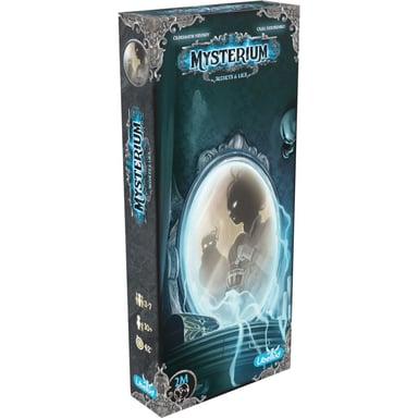 Extension jeu de société Libellud Mysterium : Secrets & Lies (Refresh) 6 pers 6 lieux 6 objets 42 visions 18 cartes Histoire Teal/vert