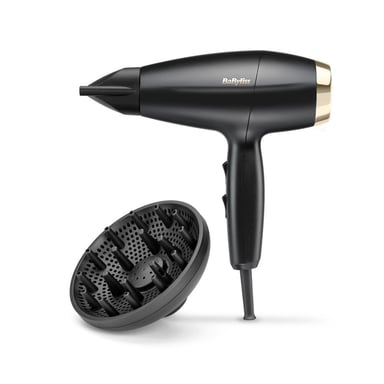 Sèche-cheveux Babyliss 6510DE Digital Power Dry avec embout concentrateur amovible Noir