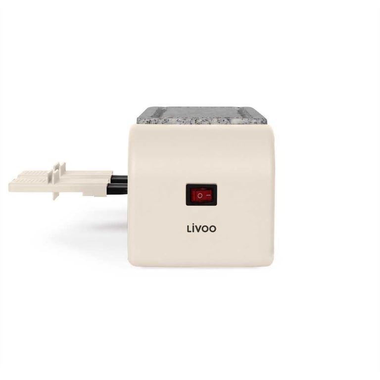 Raclette 2 personnes connectable Livoo DOC310C Crème - vue 4