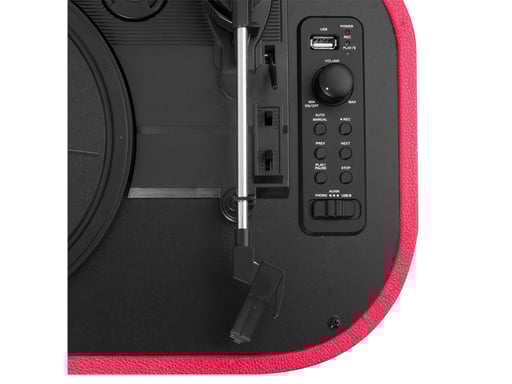 Trevi TT 1020 BT Tourne-disque à entraînement direct Rouge Semi-automatique