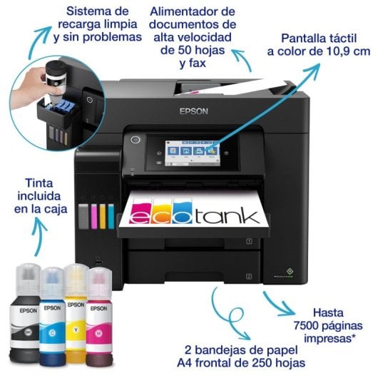 Imprimante jet d'encre EcoTank ET 5805 - vue 3