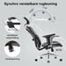 Chaise ergonomique SIHOO M57 - Accoudoirs 3D, support lombaire réglable, Mesh haute qualité - 150 kg max - Noir