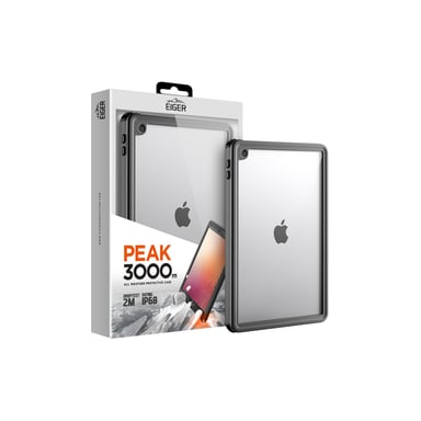 EIGER Peak 3000m Étui pour iPad 10.2 (2019) & (2020) toutes saisons Protection intégrale 360° Noir