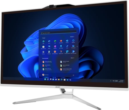 MSI Pro AP222T 13M-007EU Intel® Pentium® Gold G7400 54,6 cm (21.5'') 1920 x 1080 pixels Écran tactile PC All-in-One 4 Go DDR4-SDRAM 128 Go SSD Windows 11 Pro Wi-Fi 5 (802.11ac) Noir