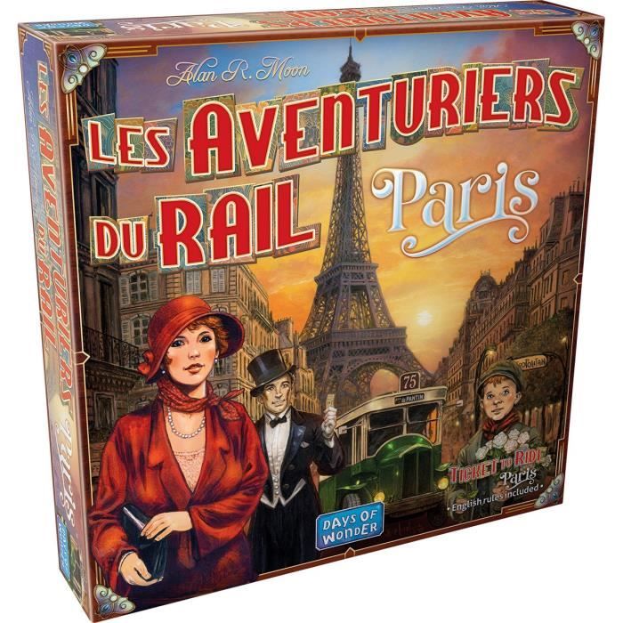 Jeu de Stratégie Asmodee Les Aventuriers du Rail Paris – 2 à 4 Joueurs, Parties de 10 à 15 Min - vue 6