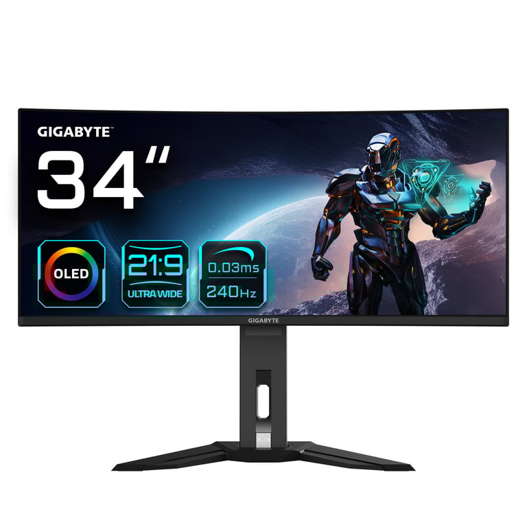 Gigabyte 34 OLED MO34WQC2 - vue 2
