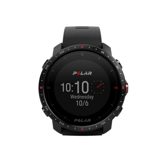 Polar Grit X Pro Titan Montre De Sport Avec Bracelet Cuir Perforé Taille Du Bracelet : / Affichage 1.2 Bluetooth 41 G - vue 3