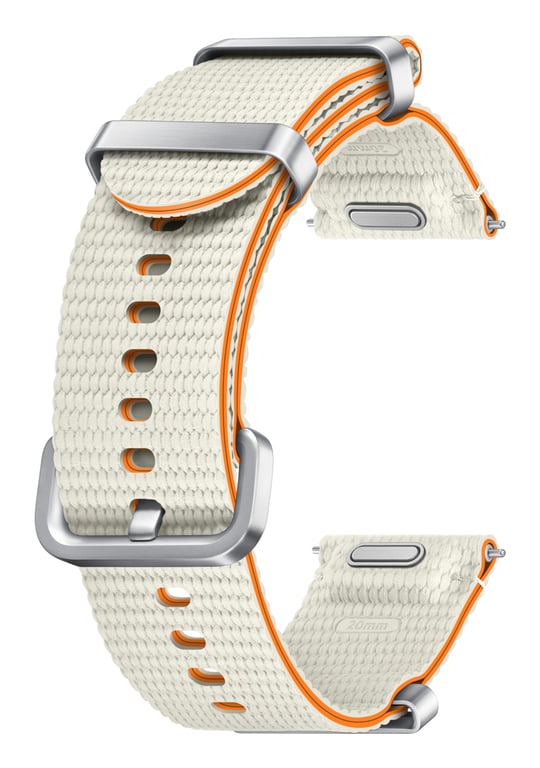 Samsung Bracelet Athleisure original Watch7 pour Galaxy Watch 4 / 5 / 6 / 7 20 mm / Crème Neuf - vue 3