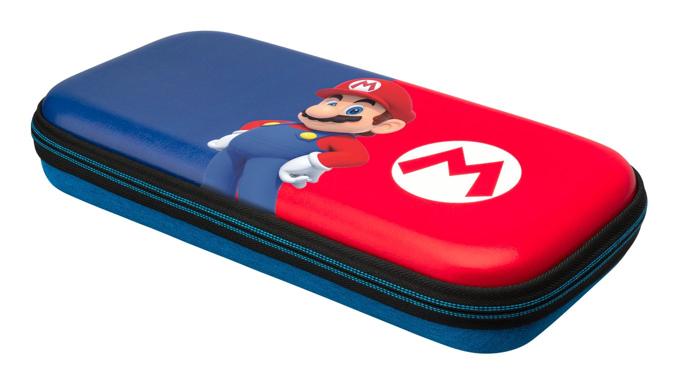 Boîtier robuste Slim Deluxe Power Pose Mario Nintendo Bleu, Rouge - Excellent état