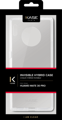 Carcasa híbrida invisible para Huawei Mate 30 Pro, Transparente