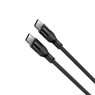 Ksix BCL060WAS02 câble USB USB 2.0 1 m USB C Noir - Neuf