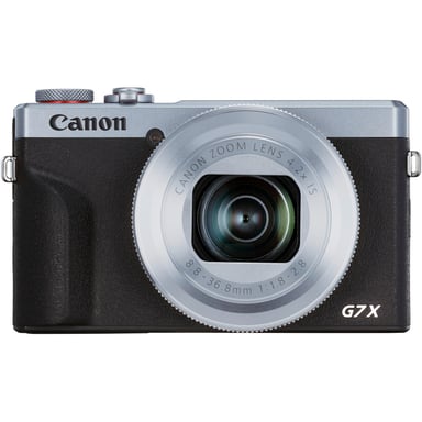 PowerShot G7X Mark III Plata Cámara compacta para Vlogging + 2ª batería, Plata