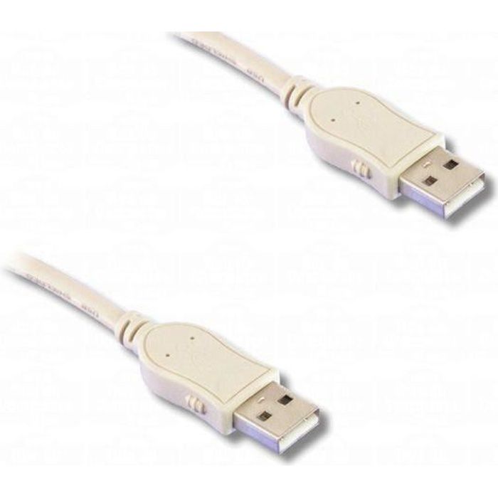 Cable USB 2.0 Hi-Speed, type A mâle / type A mâle, 1m80 - Lineaire