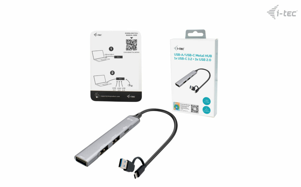i tec USB CUSB A Metal HUB 1x USB 3.0 + 3x USB 2.0 Neuf - vue 2