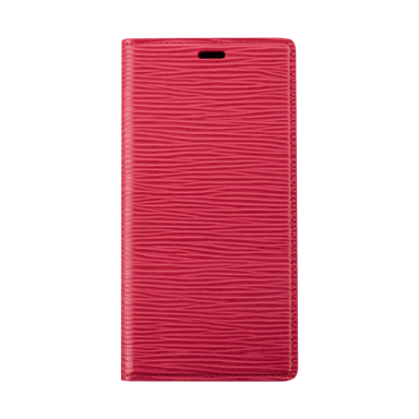 Diarycase 2.0 Coque clapet en cuir véritable avec support aimanté pour Apple iPhone 13 Pro, Rouge Bordeaux