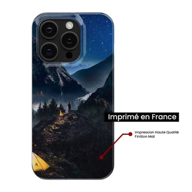 Coque en silicone - Compatible pour Apple iPhone 17 Pro Max - design seul en montagne