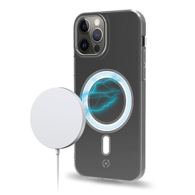 Celly MAGKIT cargador de dispositivo móvil Smartphone Plata, Blanco, Transparente USB Cargador inalámbrico Interior