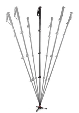 Manfrotto MVMXPROA4 pieds pour camescopes 1/4, 3/8'' Aluminium Noir