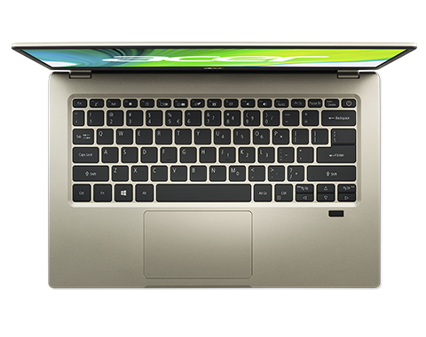 Acer Swift 1 SF114-34-P25P N6000 Ordinateur portable 35,6 cm (14'') Full HD Intel® Pentium® Silver 4 Go LPDDR4x-SDRAM 64 Go Flash Wi-Fi 6 (802.11ax) Windows 10 Home in S mode Or
