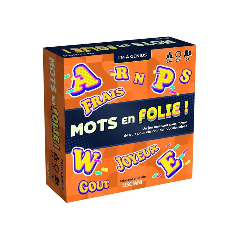 Im Genius Mots en Folie ! Jeu éducatif de vocabulaire LISCIANI Langage Défis adaptés - vue 1