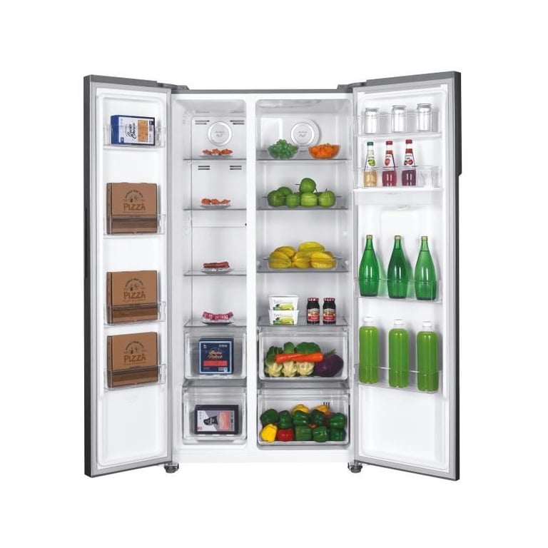 Réfrigérateur Américain - CANDY - CHSBSO-6174XWD - Classe E - 529 L - 39 dB - Inox - Neuf