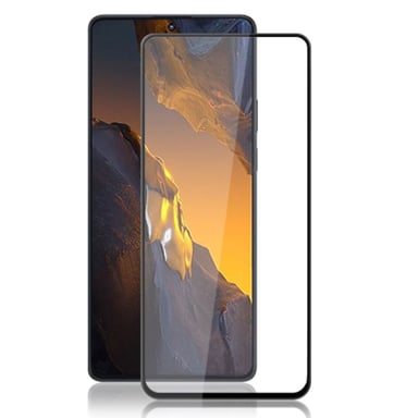 Evelatus Cubierta Completa de Cristal 2.5D para Xiaomi Poco F5 Antiestático / Pegamento Japón Negro
