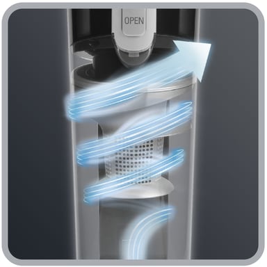 Rowenta Air Force Light RH6545 Aspirateur balai Batterie Sec Sans sac 0,65 L Noir