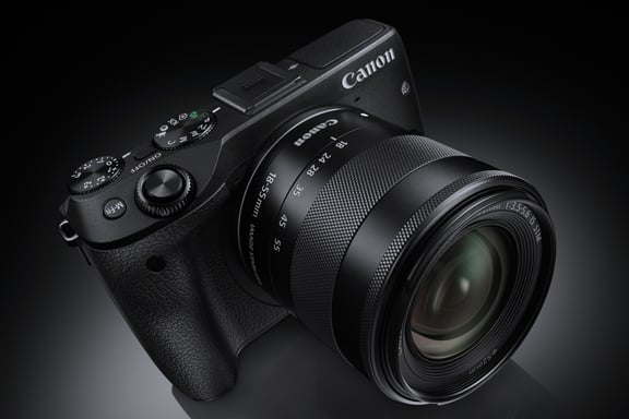 Canon EOS M3 + EF-M 18-55mm MILC 24,2 MP CMOS 6000 x 4000 Pixeles Negro