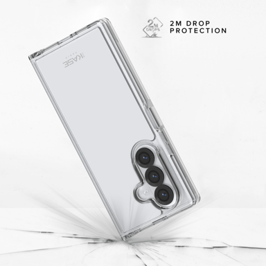 Coque hybride invisible fabriquée à 83 % de plastique recyclé pour Samsung Galaxy Z Fold7, transparente