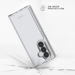 Coque hybride invisible fabriquée à 83 % de plastique recyclé pour Samsung Galaxy Z Fold7, transparente
