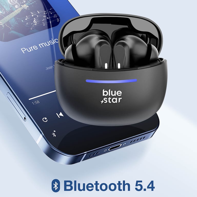 Écouteurs Sans Fil Blue Star – Bluetooth 5.4, Autonomie 5h, Étanchéité IPX4 - vue 6