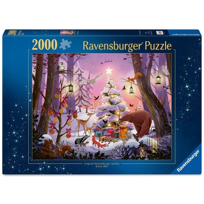 Puzzle 2000 pièces : de Noël enchantée Ravensburger France - vue 2