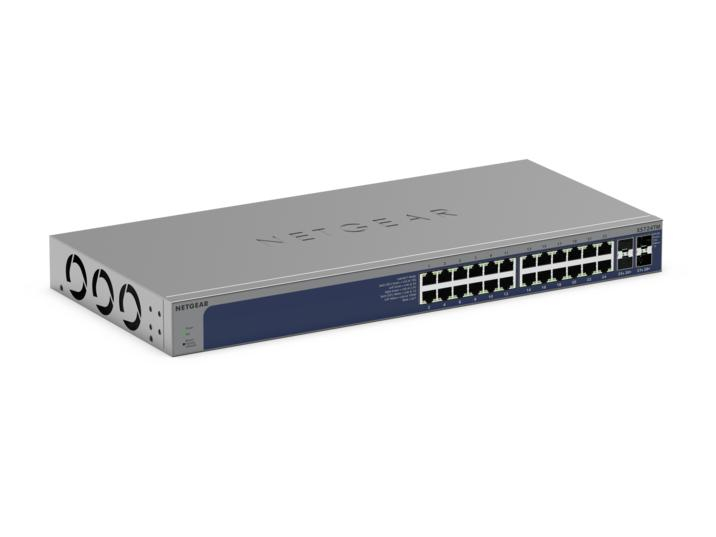 NETGEAR XS724TM Commutateur 2+/L3 Lite intelligent 24 x 1025 Gigabit Ethernet + 4 x 1 Gigabit / 10 Gigabit SFP+ de bureau Montable sur rack - vue 5