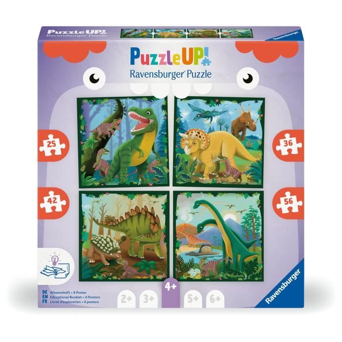 3 Puzzle Up! : Les dinosaures Ravensburger France - vue 6
