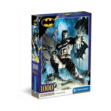 Puzzle 1000 pièces Clementoni CLI39714 Batman 70 x 50 cm Bleu/Noir - Neuf
