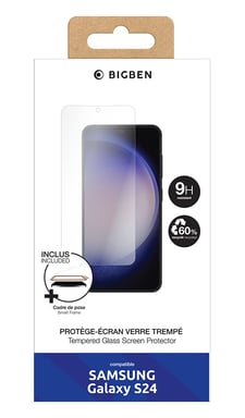 Pellicola per Samsung Galaxy S24 vetro temperato 2.5D con SmartFrame