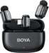 Microfono wireless Boya Mini 2 ultra-compatto, riduzione rumore IA -40 dB, controllo guadagno tramite app, USB-C, 48 kHz/24 bit, portata 100 m