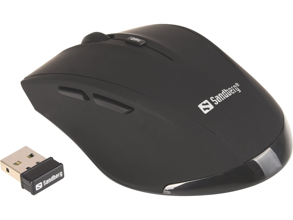 Sandberg Souris - Pro - 5 boutons - Sans fil - 2.4 GHz - Récepteur USB