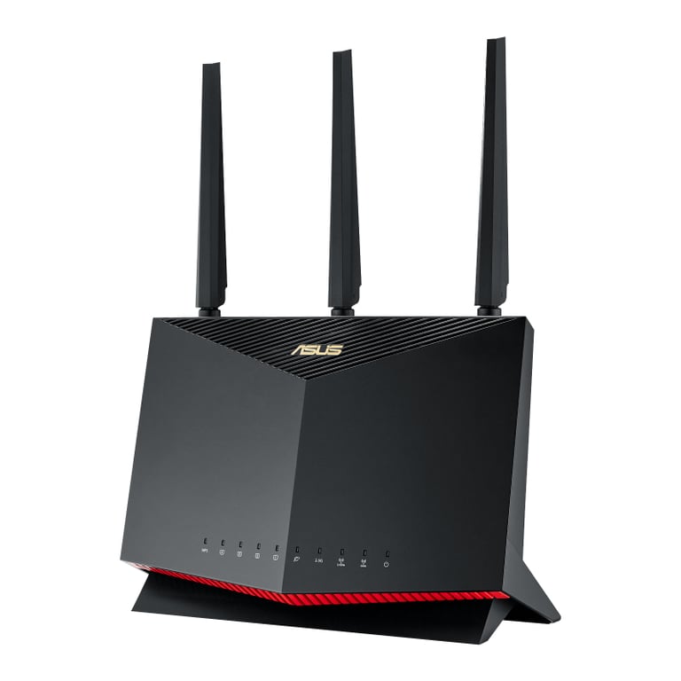 ASUS RT-AX86U Pro routeur sans fil Gigabit Ethernet Bi-bande (2,4 GHz / 5 GHz) Noir - Neuf