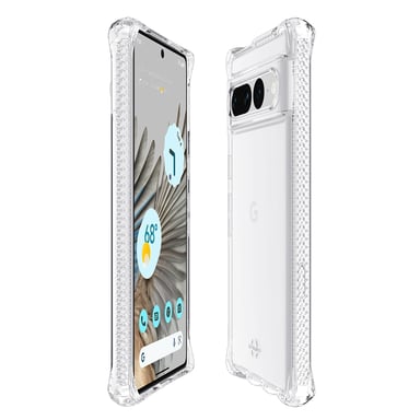 Google Pixel 7Pro Spectrum Clear R 100% plastica riciclata Clear Itskins guscio rigido rinforzato