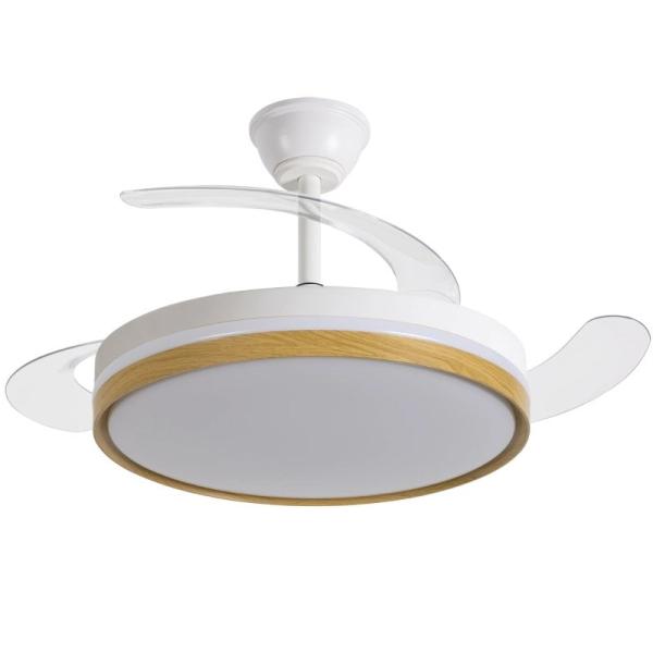 Ventilateur de Plafond avec Lumière Daewoo DW5010 106cm 6 Vitesses Pales Rétractables Silencieux Télécommande et App - vue 4