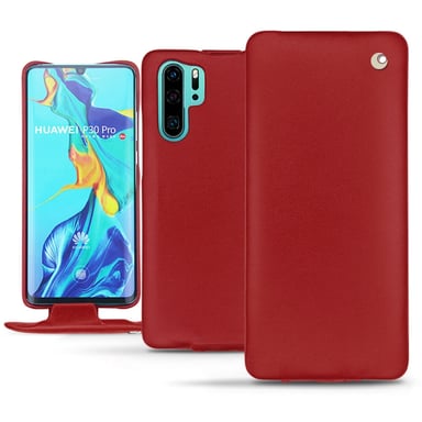 Housse cuir Huawei P30 Pro -  - Rouge - Cuir lisse