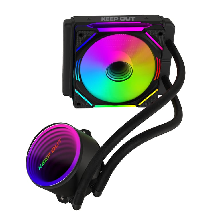 KeepOut XWC 120 système de refroidissement d'ordinateur Boitier PC Refroidisseur de liquide tout en un 12 cm Neuf